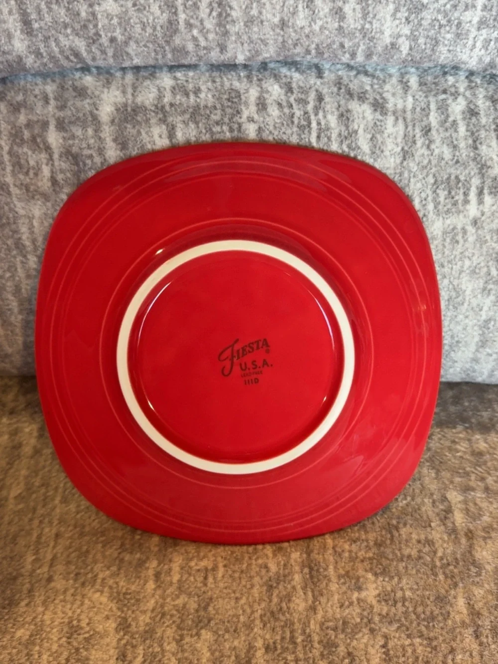 Fiesta square scarlet red salad plate 7.5 inch
